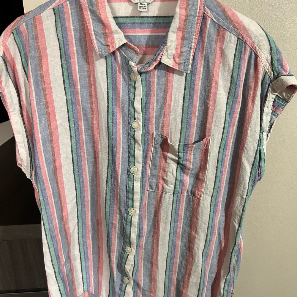 Orvis Striped Linen Button-Up Shirt